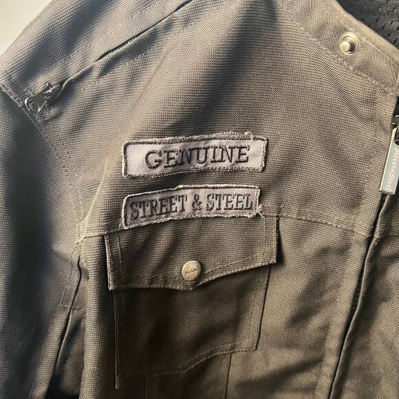 Streets and Steel Motorcycle Jacket Black with inserts Size 2XL - Picture 3 of 16